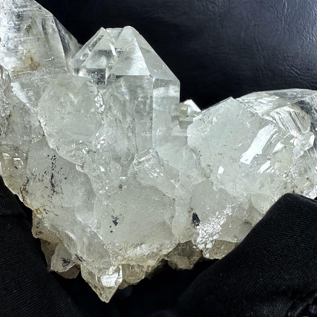 希少高透明度❗️マニカラン産☆虹入り☆ヒマラヤ水晶クラスター超強いパワーA1347