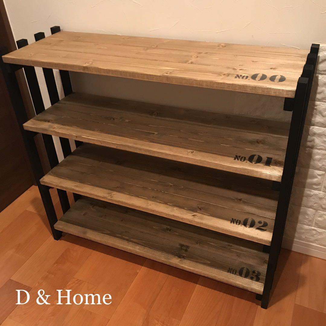 ★ 多目的4段ラック & 収納ラック & シェルフ & シューズラック ★