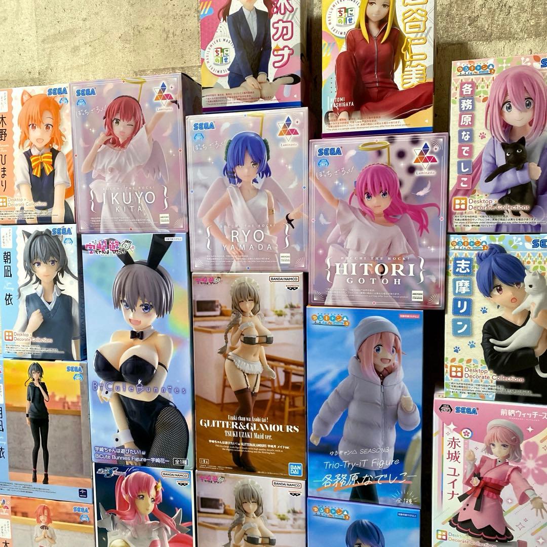 美少女系 プライズフィギュア まとめ売り19個セット 宇崎 ぼっち ゆるキャン等