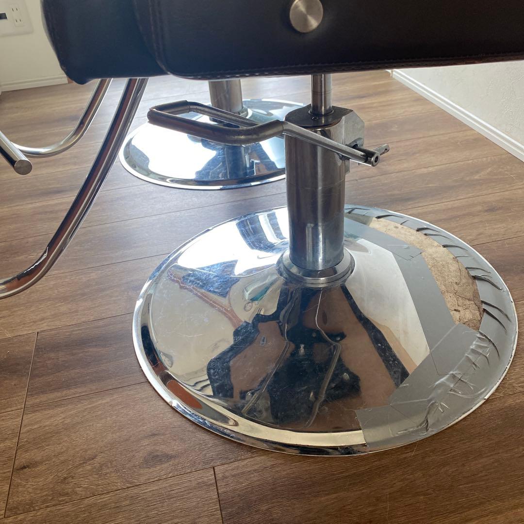 引き取り限定　美容院　椅子　スタイリングチェア 3脚セット