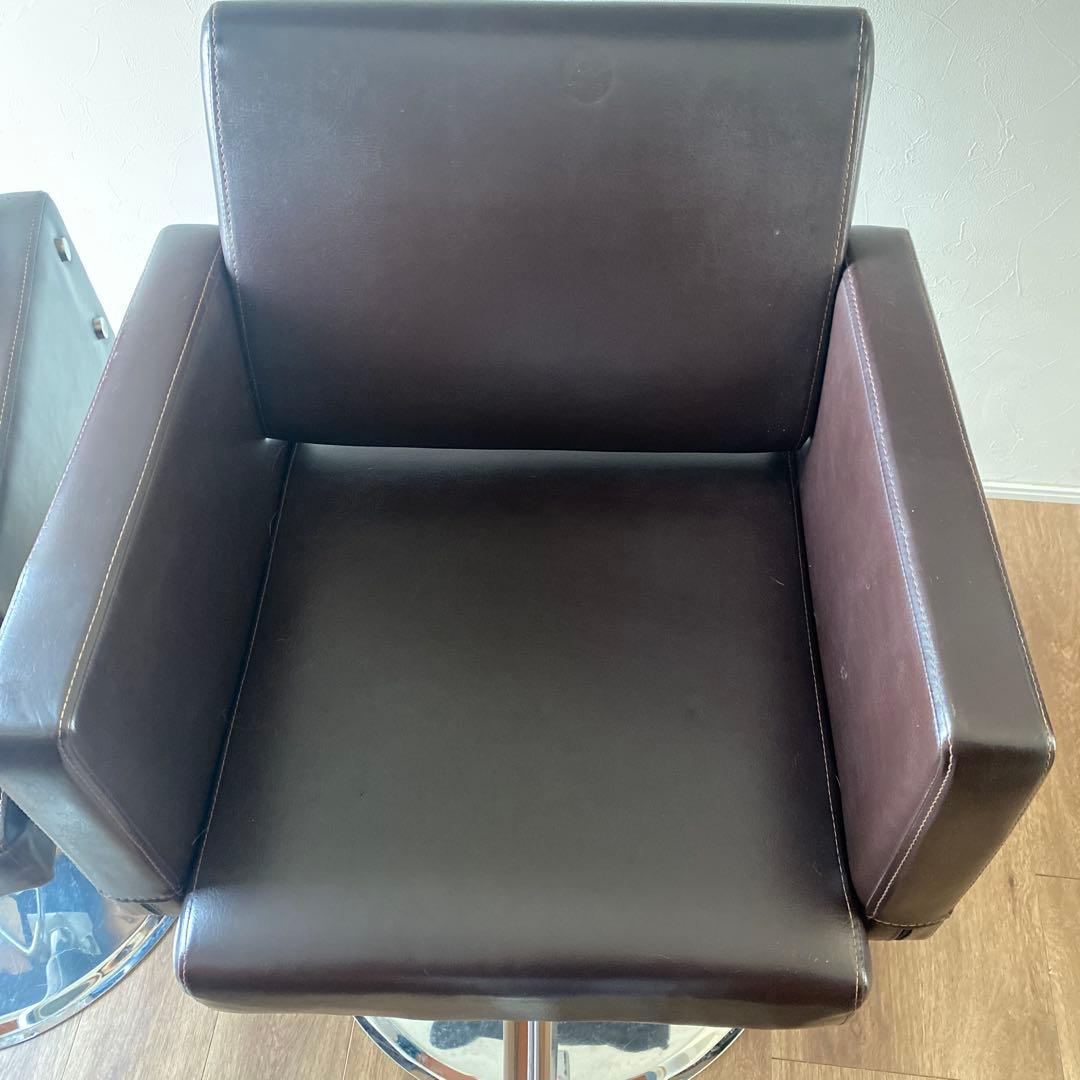 引き取り限定　美容院　椅子　スタイリングチェア 3脚セット