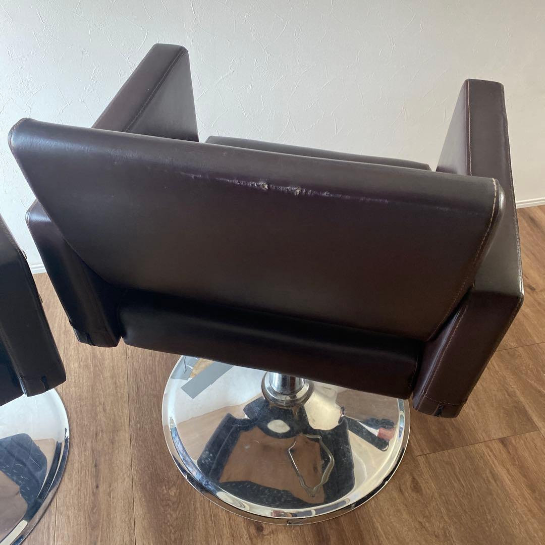 引き取り限定　美容院　椅子　スタイリングチェア 3脚セット