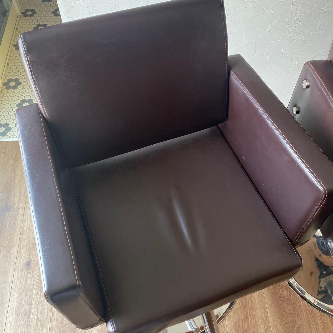 引き取り限定　美容院　椅子　スタイリングチェア 3脚セット