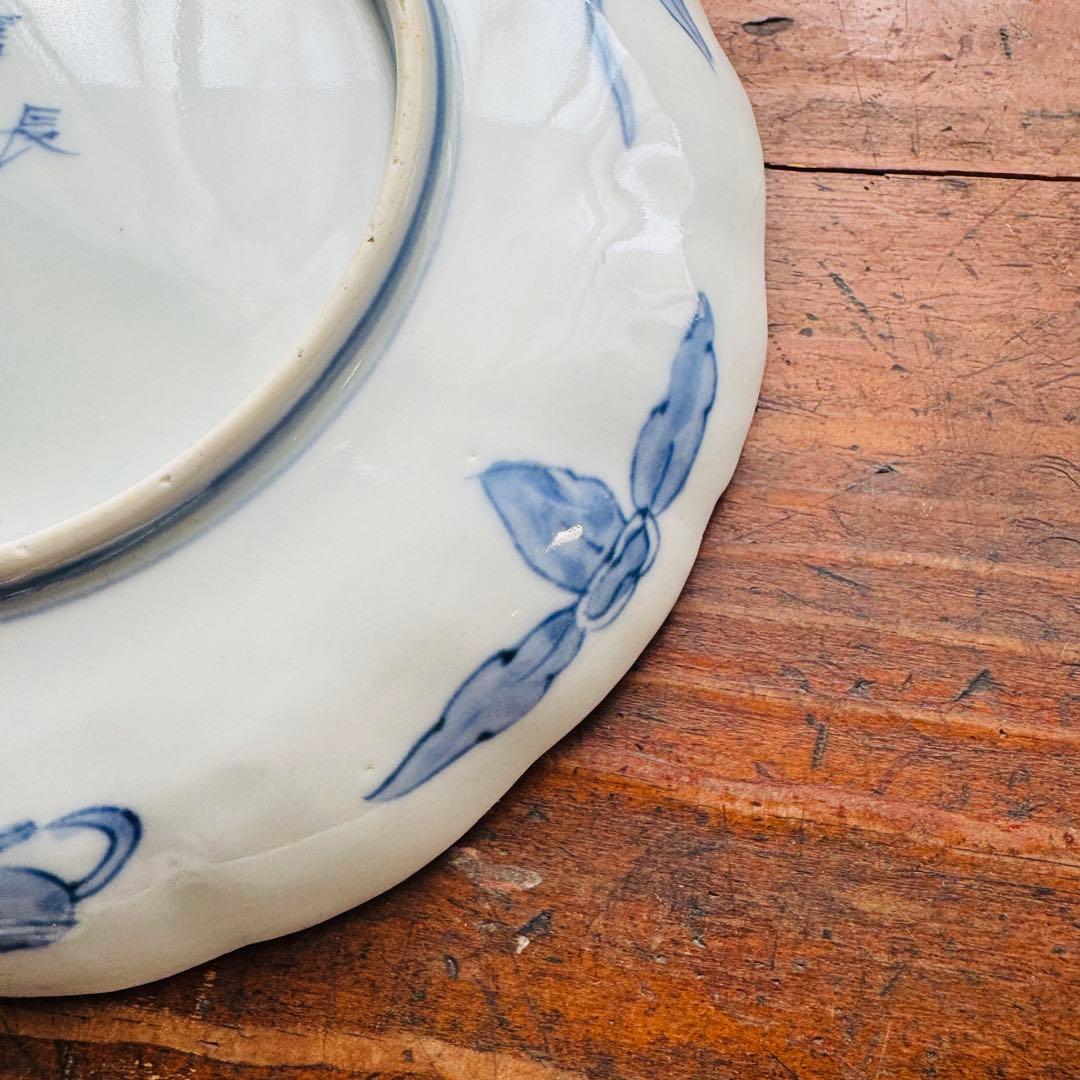 ご確認用 骨董皿 金蘭手染錦 鶴亀松竹梅文 金彩色絵皿 二枚 - メルカリ