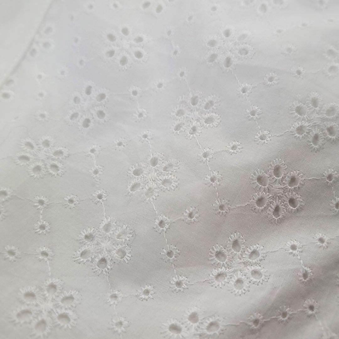 フリルエプロン　ホワイト　NO.S PROJECT　ノスプロジェクト　ノスプロ