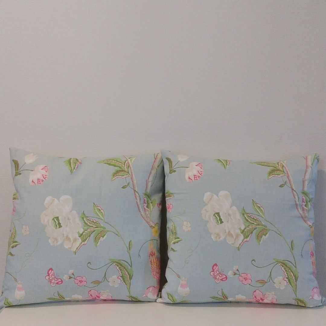 ②ローラアシュレイサマーパレスダックエッグクッションカバー2枚