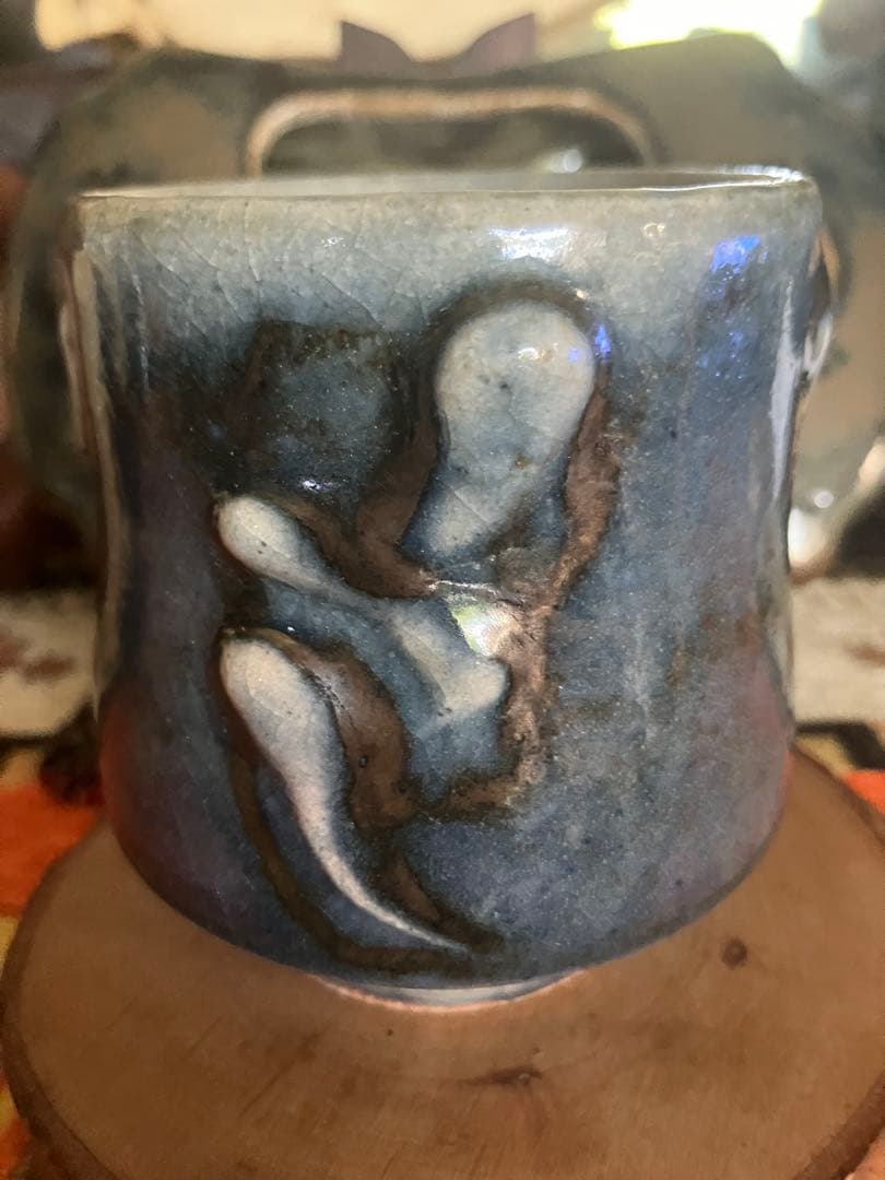 河合寛次郎 緑釉 湯呑み