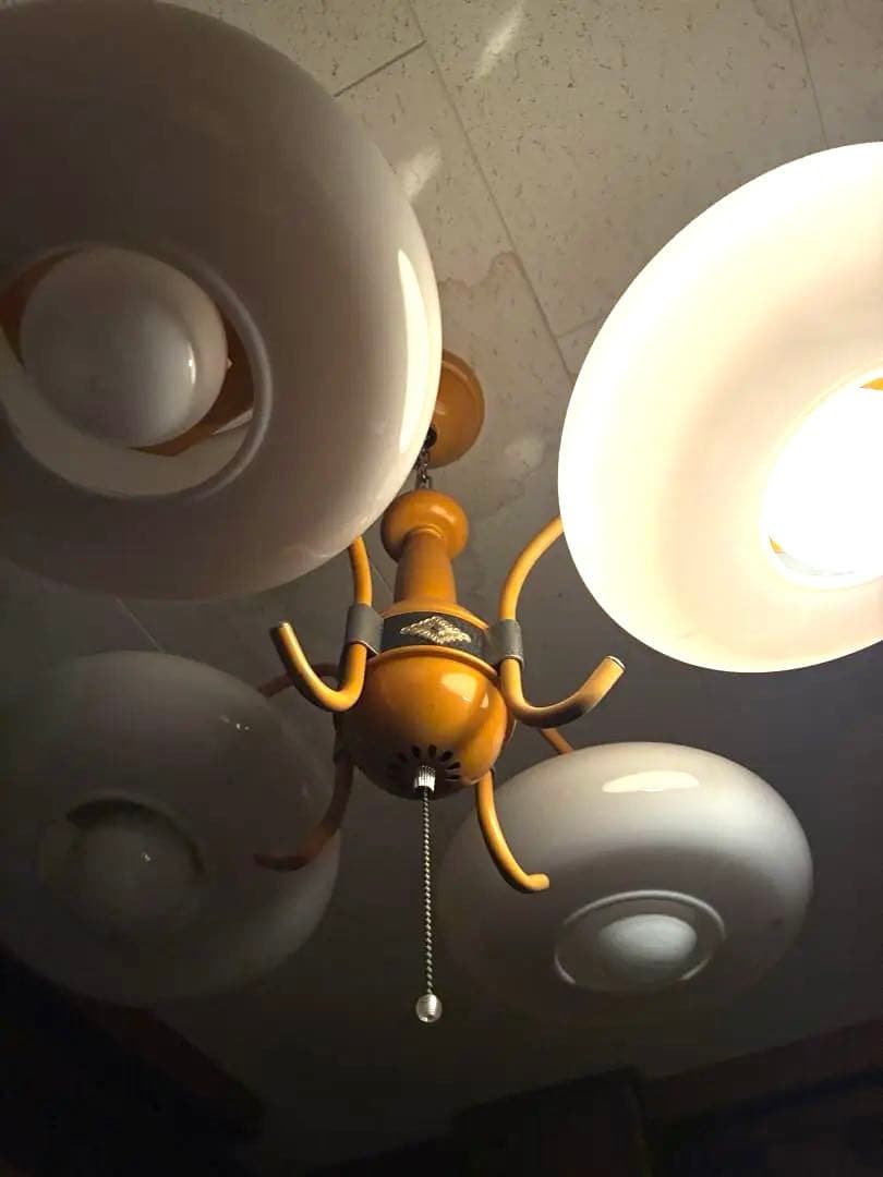 ✨J urimさま✨SALE‼️70年代　昭和レトロ　ポップなシャンデリア 4灯✨