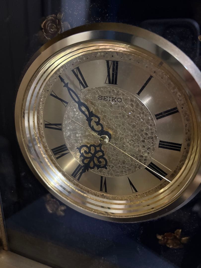 SEIKO セイコー 置時計 QW416G ネイビー 高級 豪華 - メルカリ