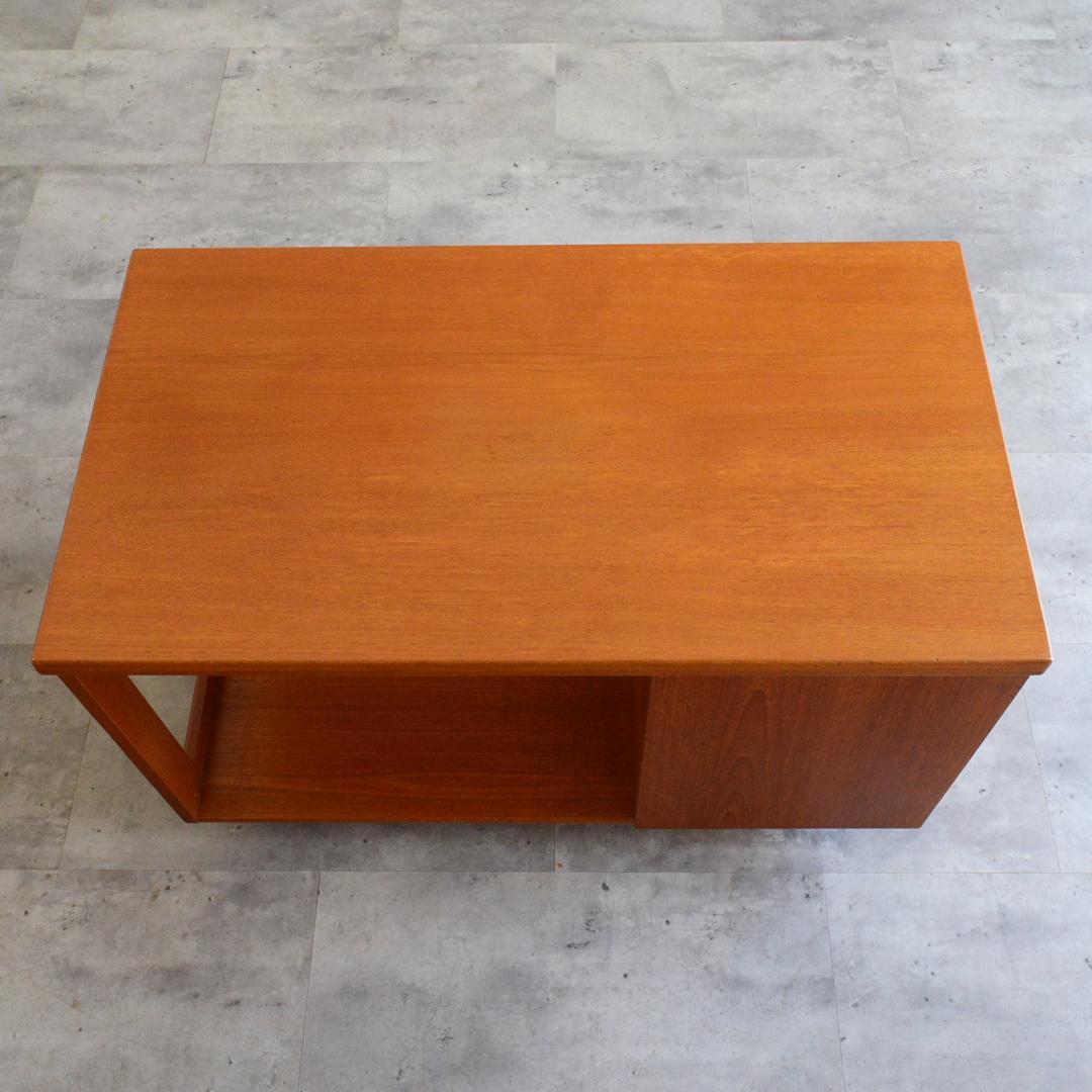 イギリスヴィンテージ チーク エクステンション ネストテーブル キャビネット付