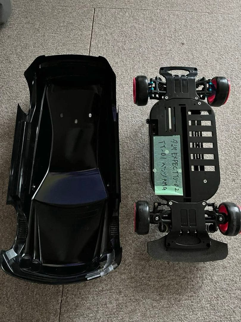 タミヤ TT-01 ベンツAMGボディ ドリラジ 動作OK - メルカリ