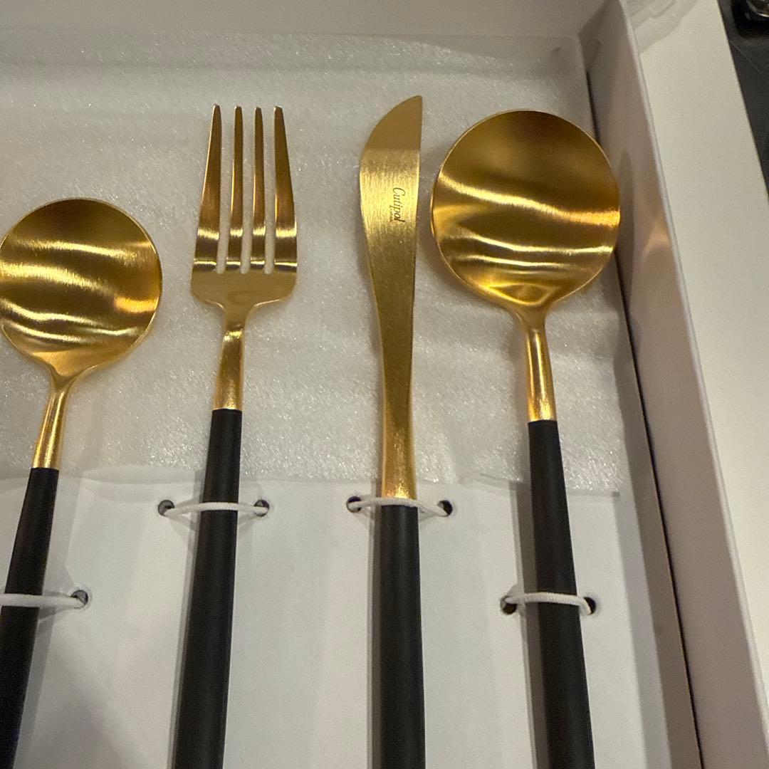 【新品未使用】Cutipol クチポール　ブラック×ゴールド　６点セット