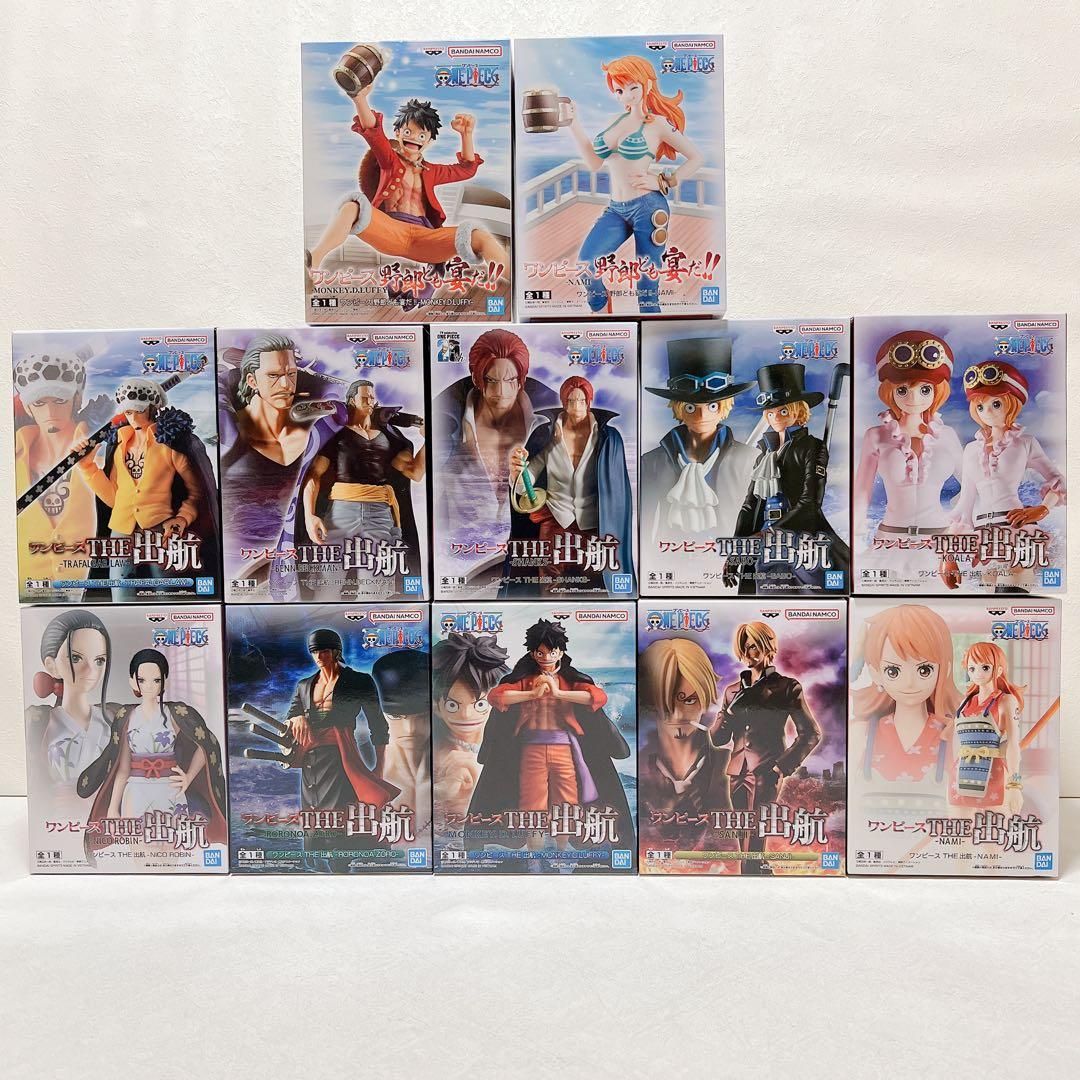 【新品未開封】ワンピース 出航 フィギュア 10種 宴だ 2種 12点 プライズ
