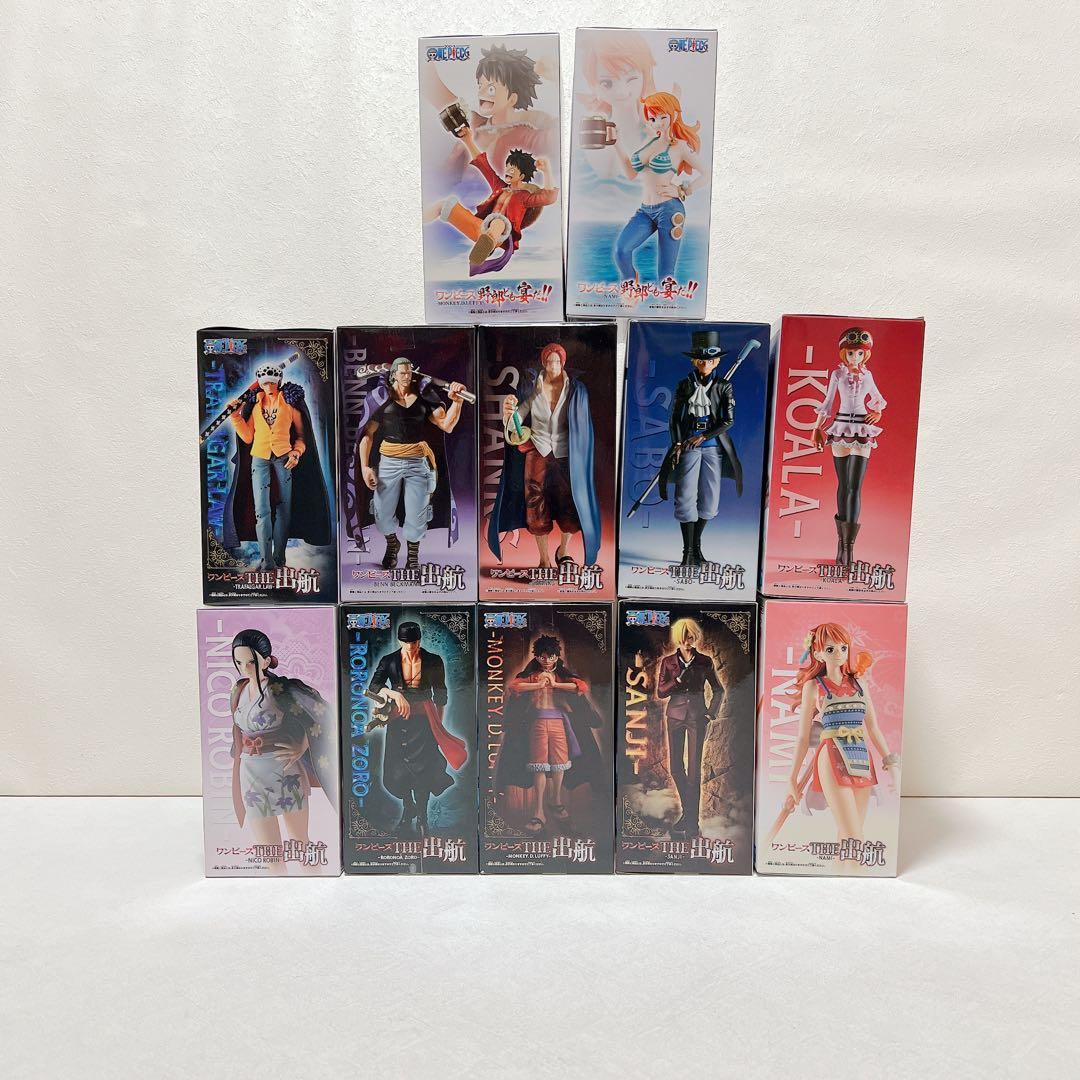 【新品未開封】ワンピース 出航 フィギュア 10種 宴だ 2種 12点 プライズ