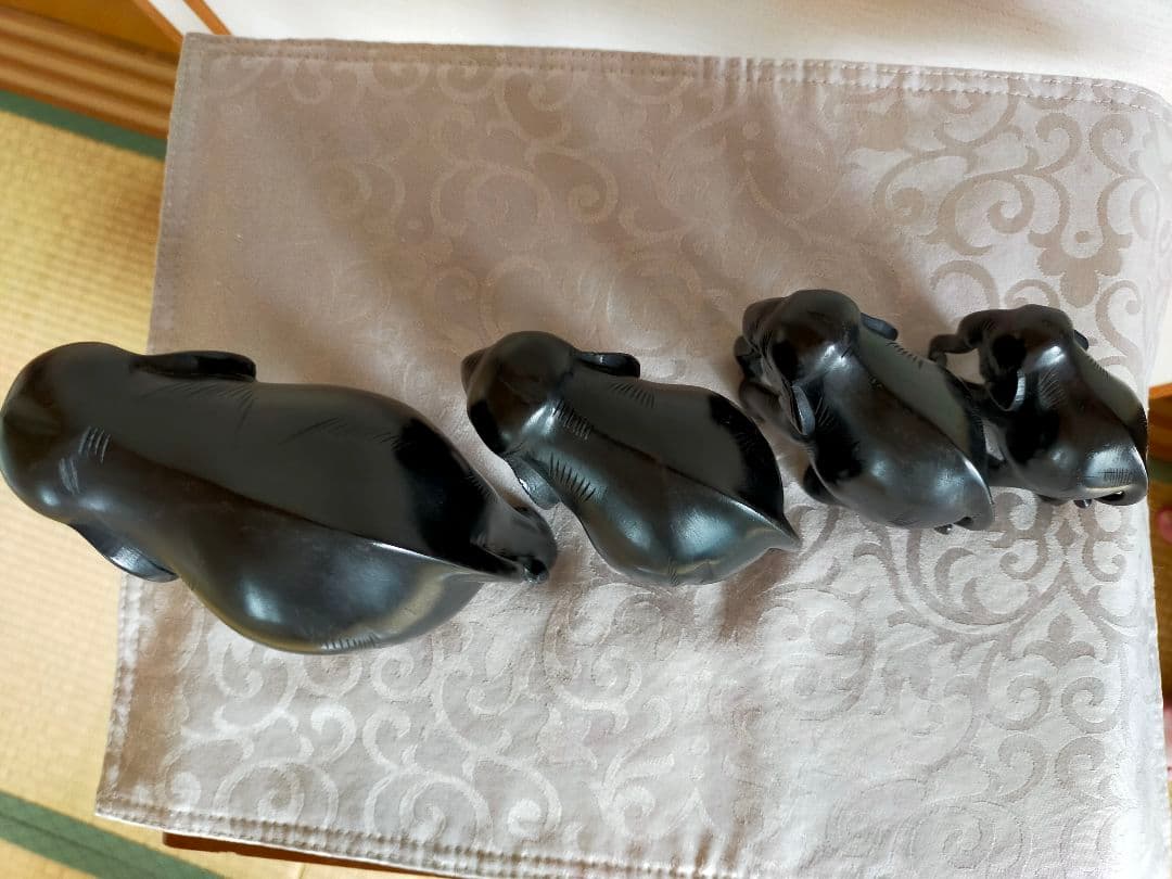 【再値下げ】インド象の置物（木彫りの置物です）