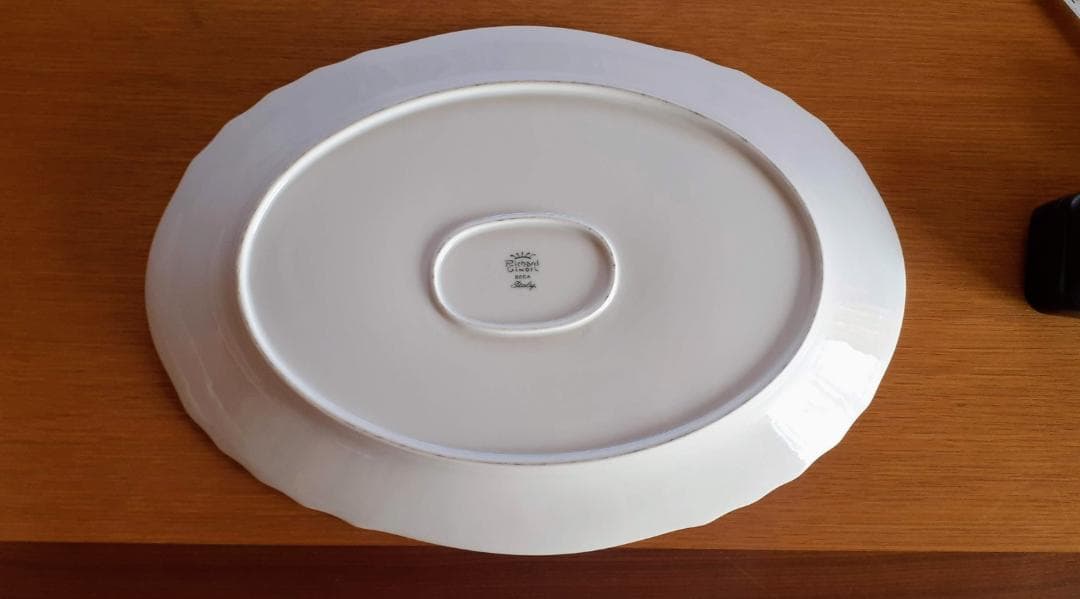 リチャードジノリ【ベッキオホワイト】39ｃｍ　楕円形オーバル　大皿