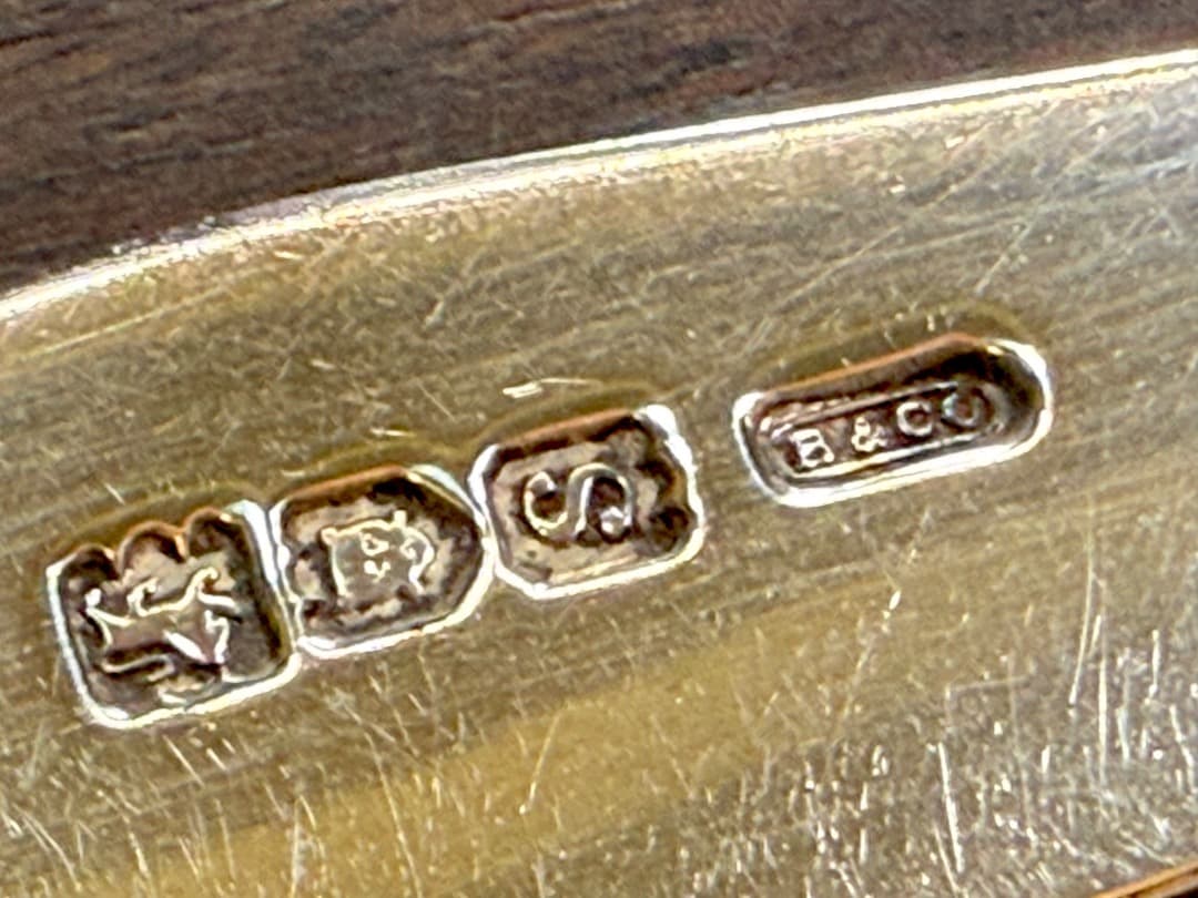 極美品 英国アンティーク 1885年 純銀 デザートカトラリー 12点 白蝶貝