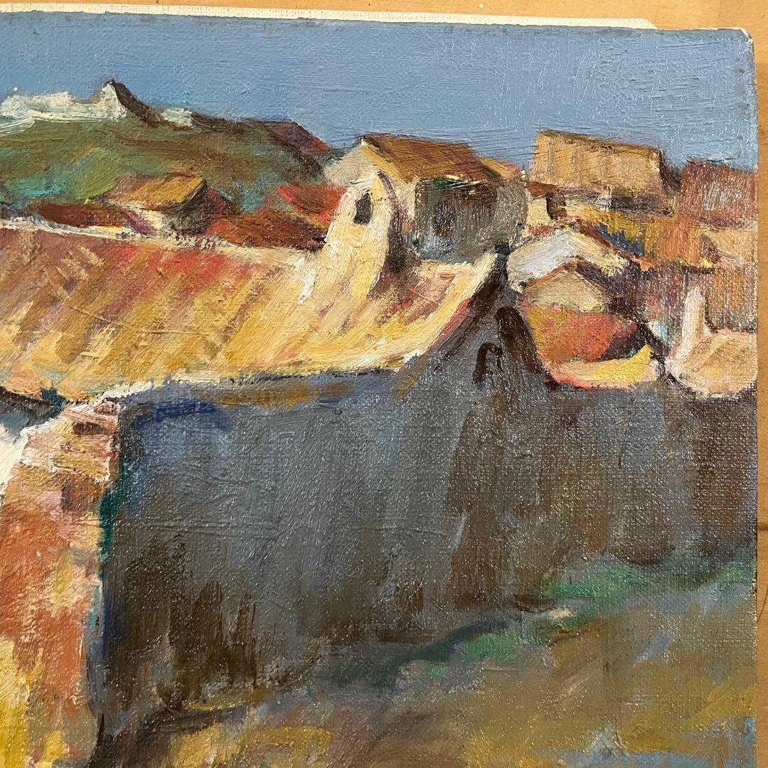 油彩画 陶山侃「カンポ・デ・クリプタナ」F4号 三軌会代表 広島県立