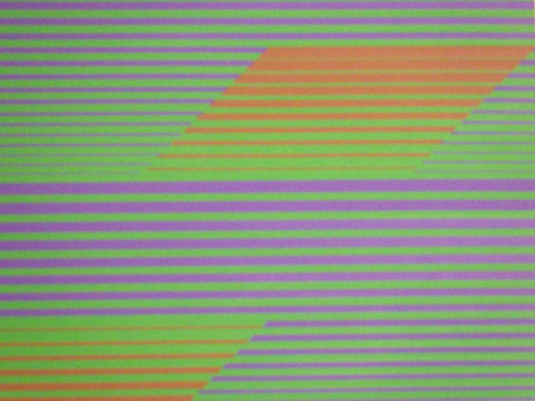 真作 2作品 幾何学絵画 シルクスクリーン 谷浩二 10部限定 サイン 額装 箱