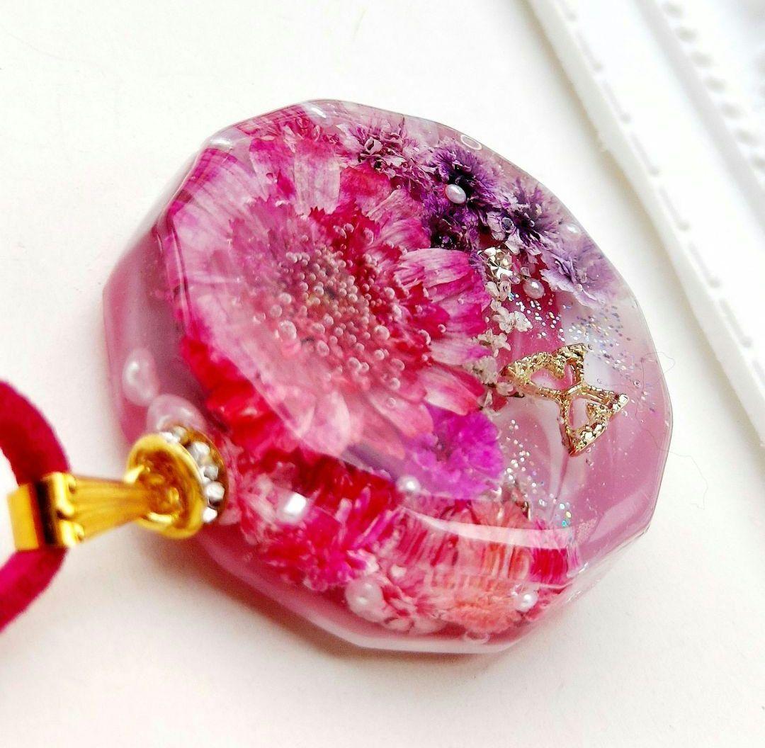 レジン　訳あり　マトリカリア　ネックレス　ペンダント　ハンドメイド