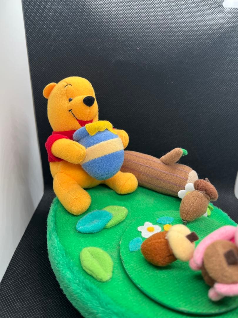 ディズニー　プーさん　ピグレット　ぬいぐるみ　オルゴール　レトロ