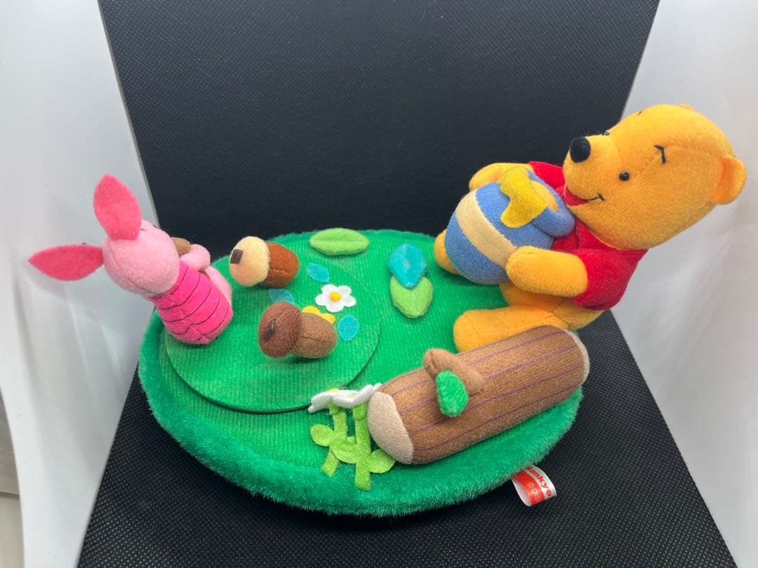 ディズニー　プーさん　ピグレット　ぬいぐるみ　オルゴール　レトロ