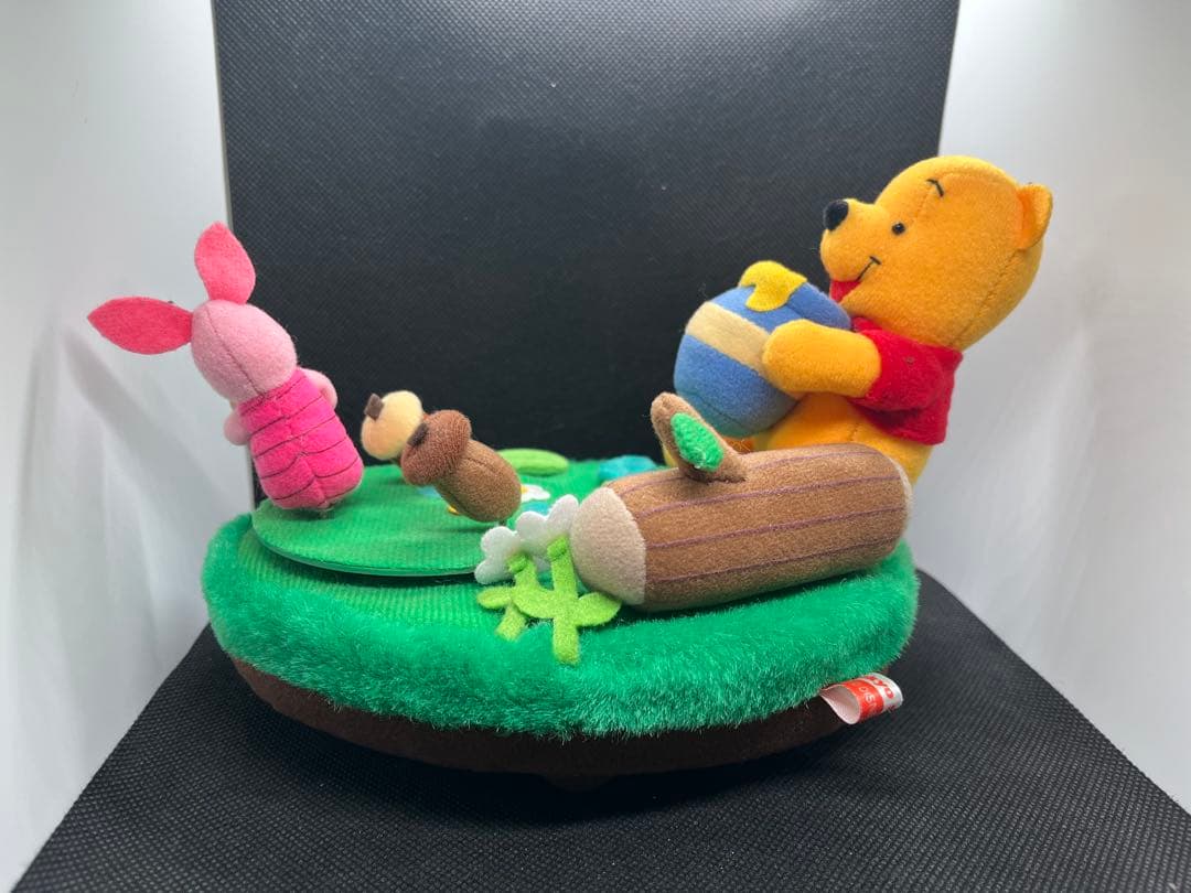 ディズニー　プーさん　ピグレット　ぬいぐるみ　オルゴール　レトロ