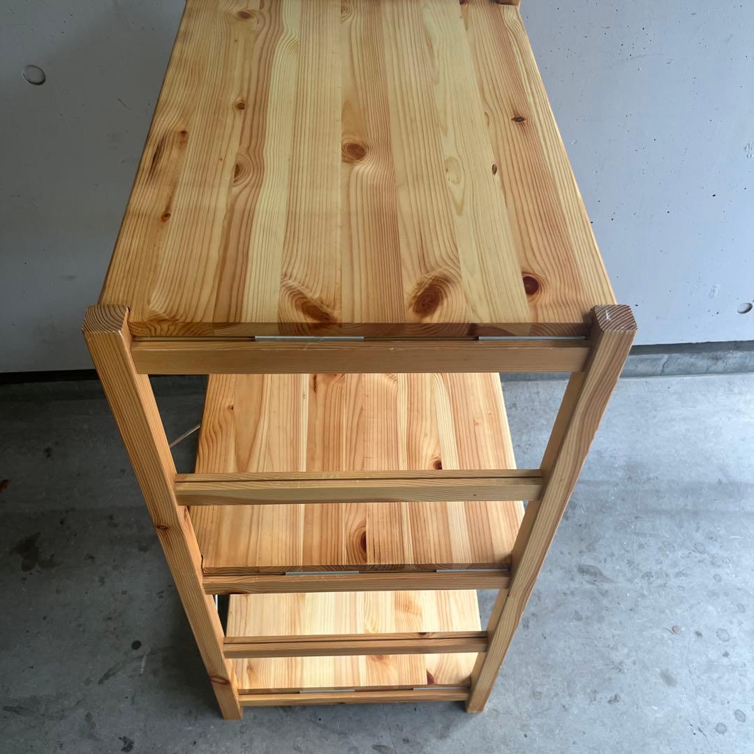 美品★無印 パイン材ユニットシェルフ・５８ｃｍ幅・小