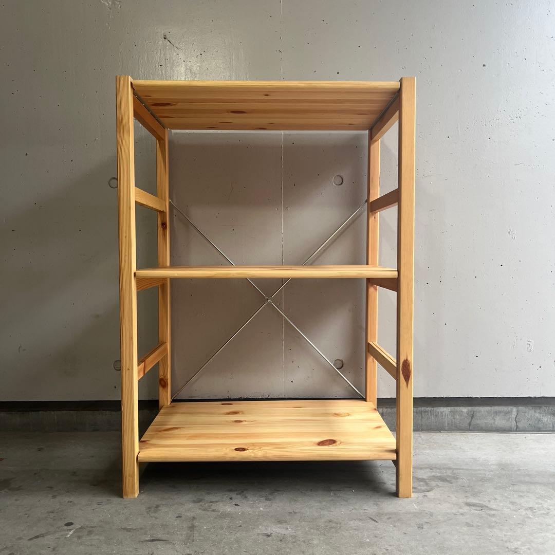 美品★無印 パイン材ユニットシェルフ・５８ｃｍ幅・小