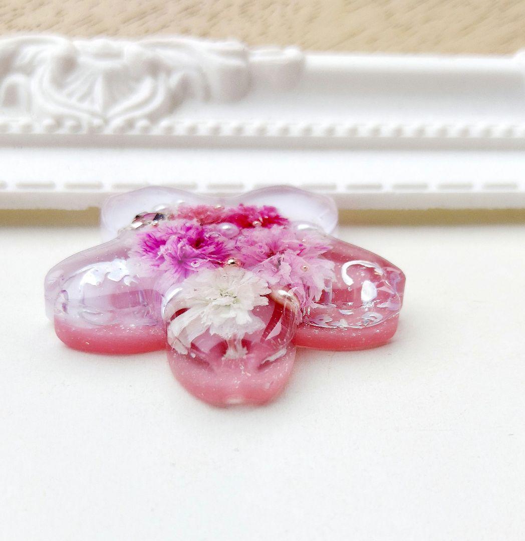 【1492】レジン　桜　ヘアゴム　ポニーフック　ブロ―チ　ハンドメイド