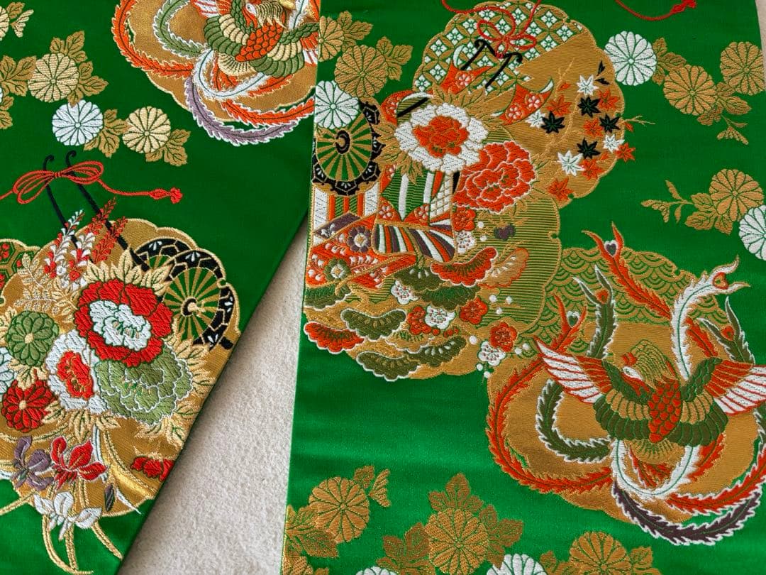 7歳 七五三 着物 帯 長襦袢 帯揚げ しごき はこせこ 半襟 セット 赤 刺繍