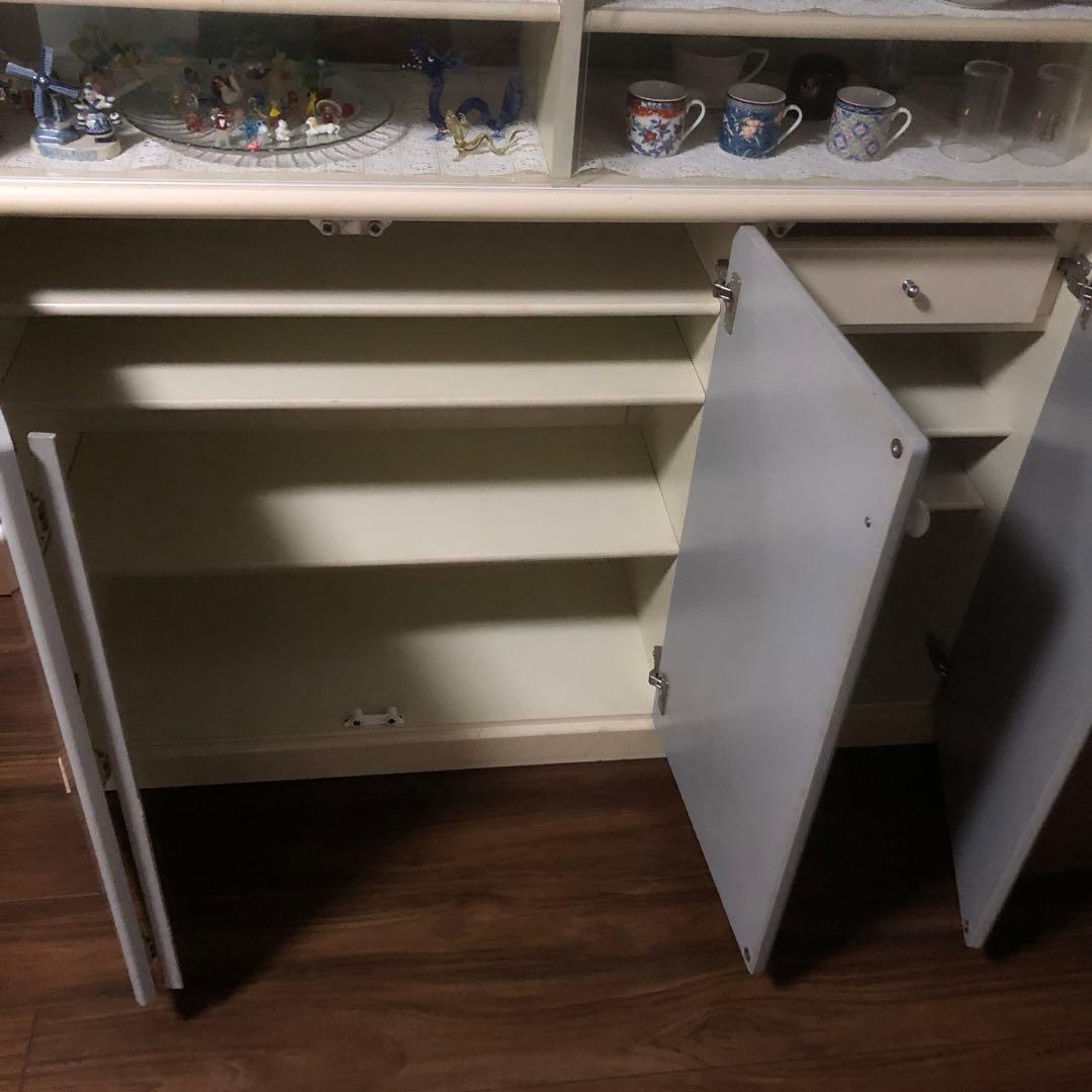 両面ハッチ　　両面食器棚　　スリム食器棚　キッチンカウンター　カウンター