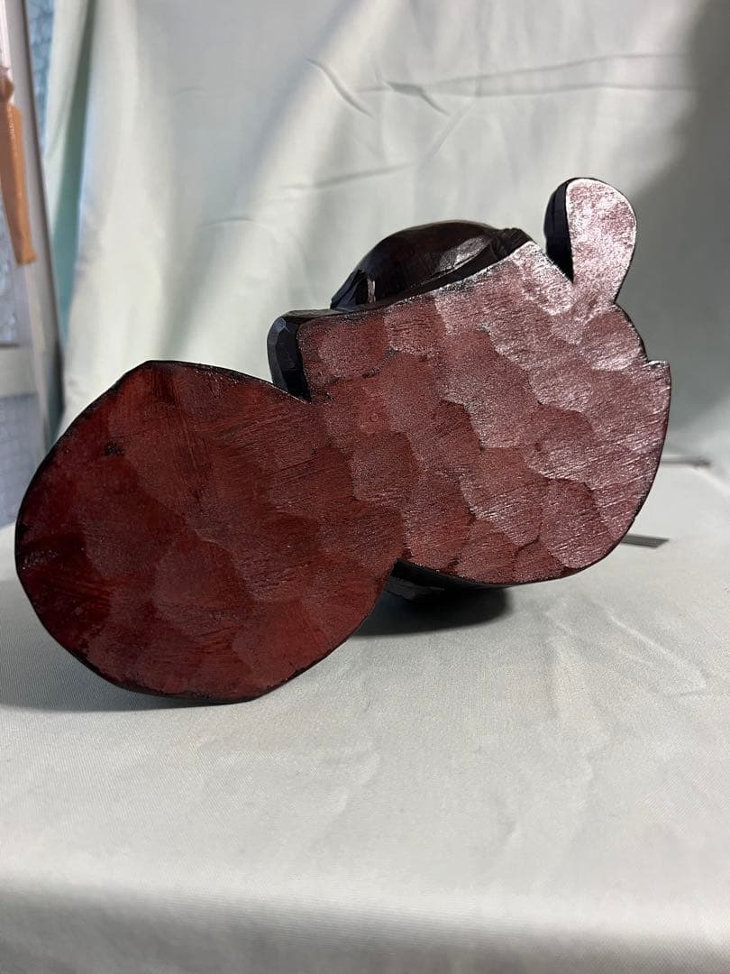 木彫り像　農夫座像