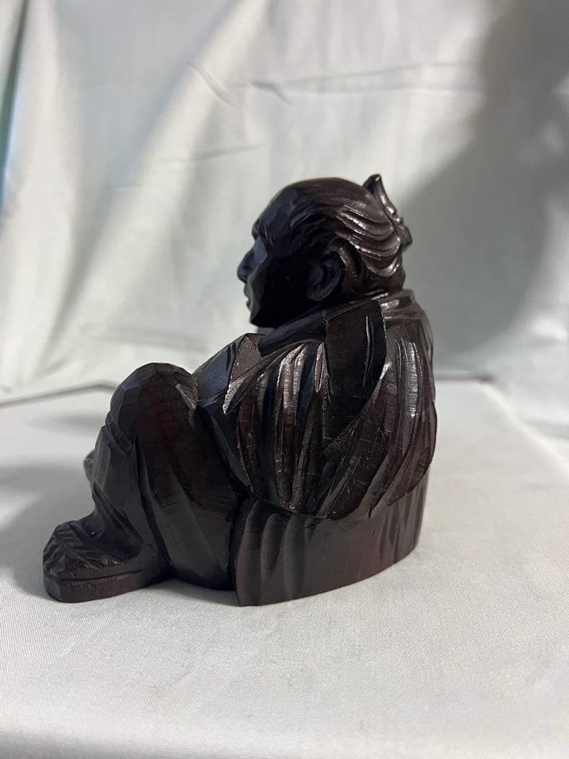 木彫り像　農夫座像