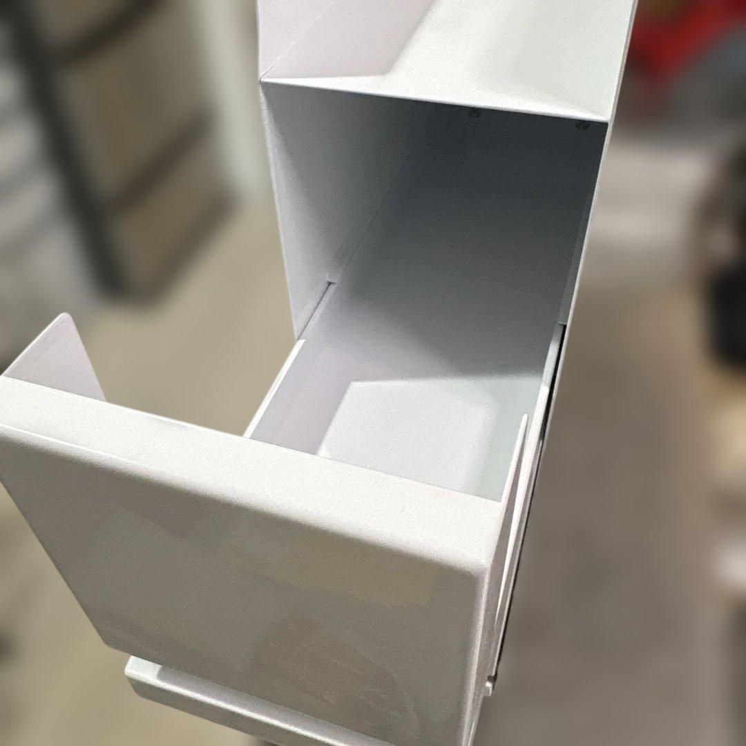 ホワイト調味料ラック 引き出し式　TOWER タワー