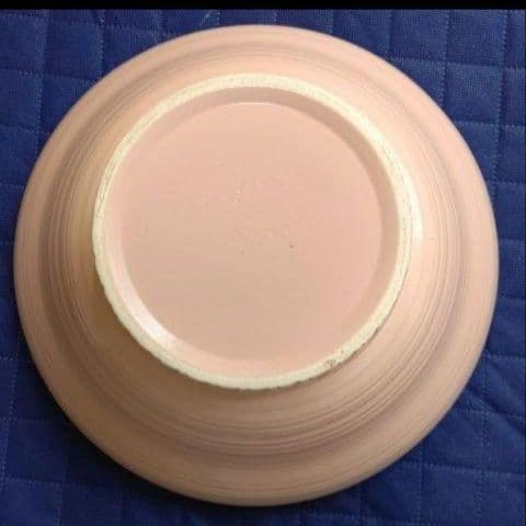 スージークーパー「ピンク・ロータス」大きなボウル(口径31cm)1930年代作品