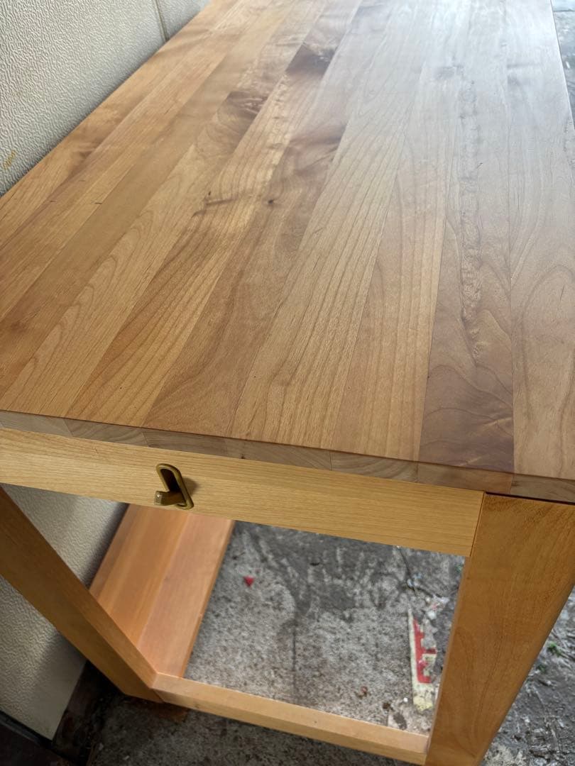 木製デスク 引き出し付き シンプル　学習机　美品