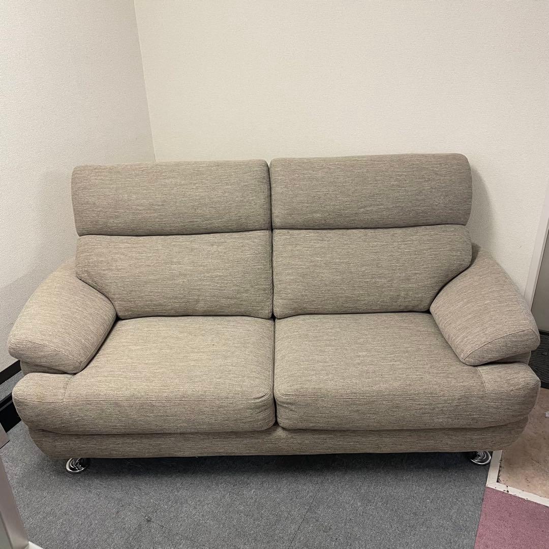 【ニトリ】3人掛けソファ ベージュ（布張り）