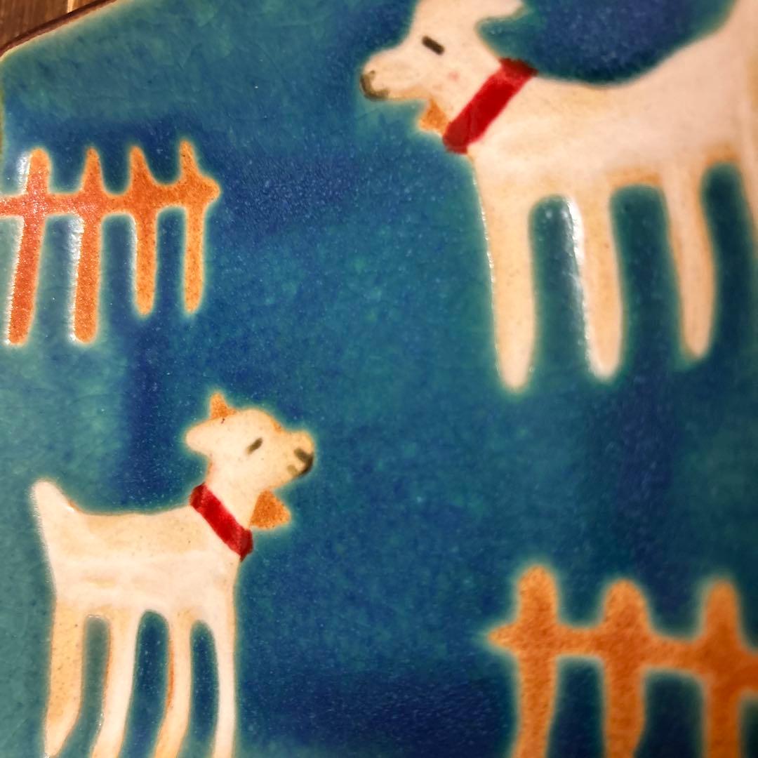 沖縄　やちむん　アトリエクッチャネ　作家　ヤギ　角皿　２枚セット