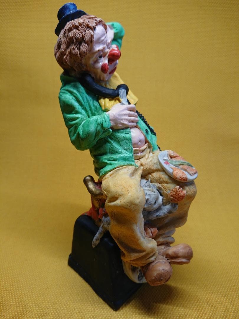 人形　ピエロ　彫像　オブジェ　置物　インテリア　工芸品　美術品　A1024