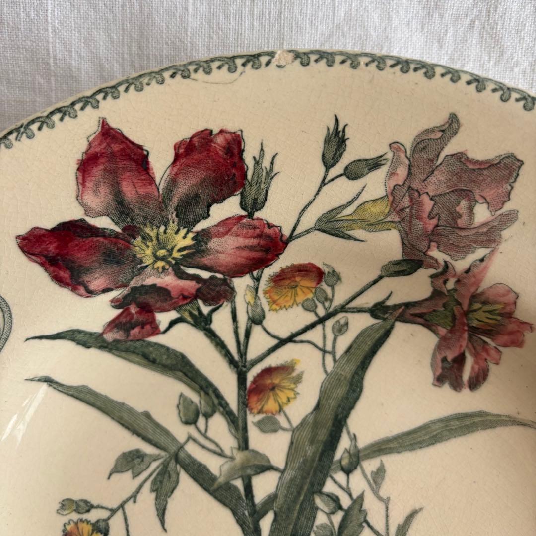 フランスアンティーク ショワジールロワ Fleurs Coupées プレート