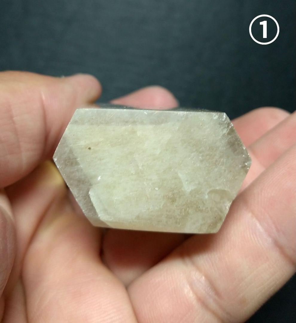 【美品,希少】レモンクォーツ《ポイント》２本セット　置物　天然石　虹