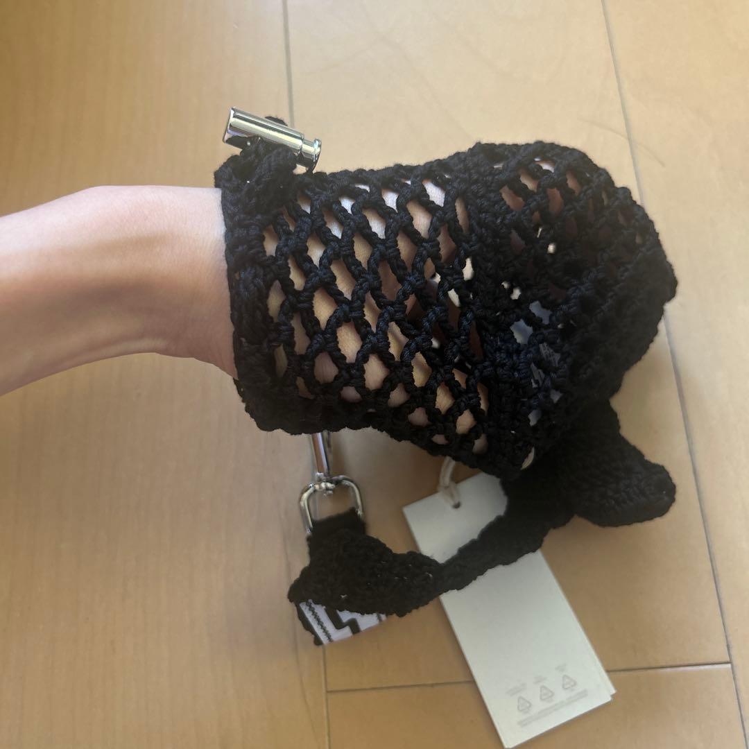 ショルダーバッグ SSU Mesh Crossbody Bag Black