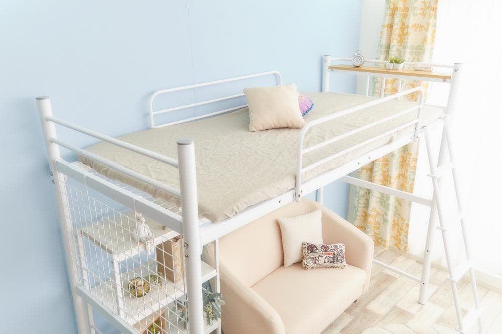 《新品・送料無料》【シングル】 Pionnier ロフトパイプベッド