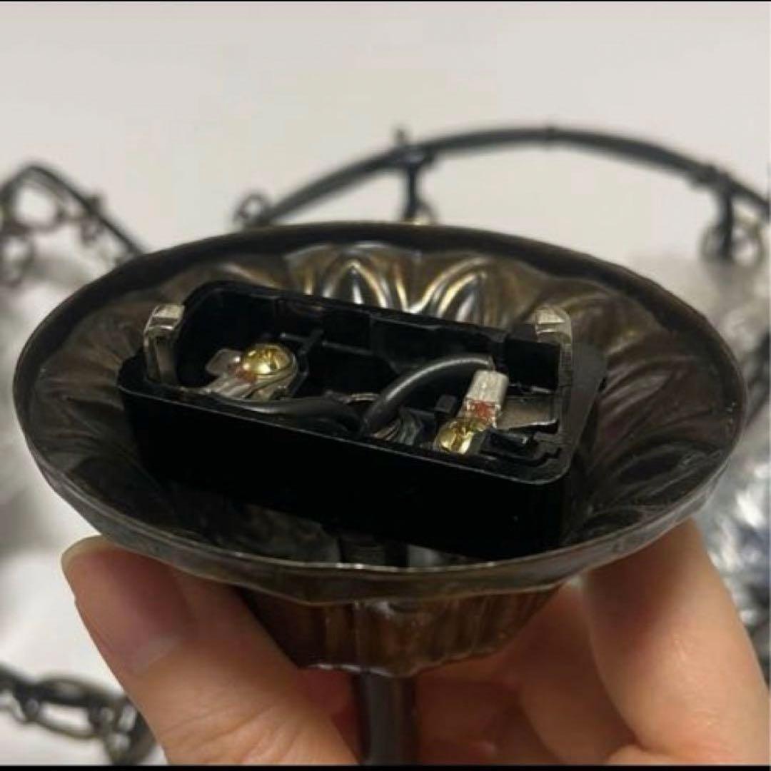 トルコランプ　ブルー　6連　シャンデリア