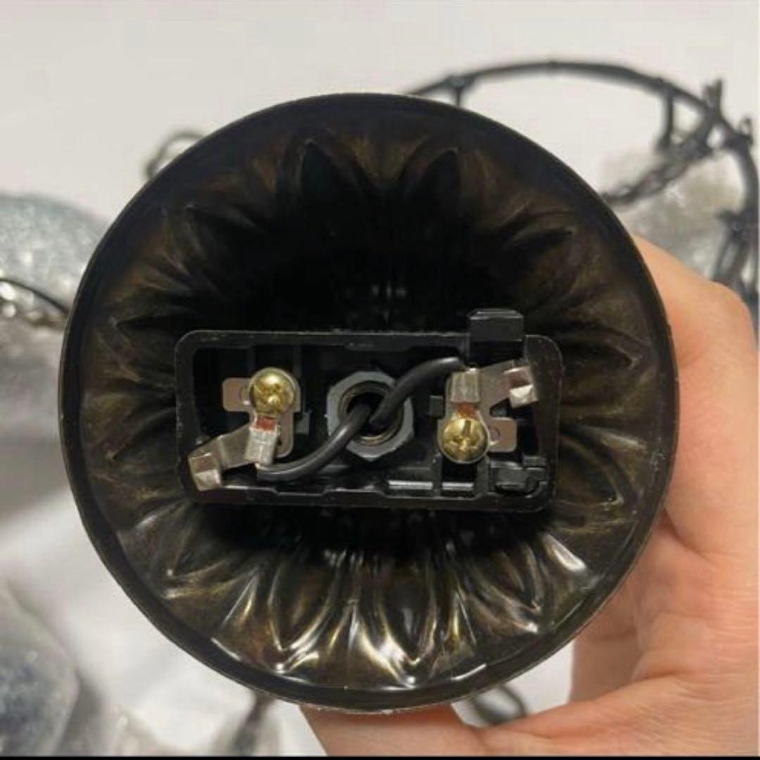 トルコランプ　ブルー　6連　シャンデリア