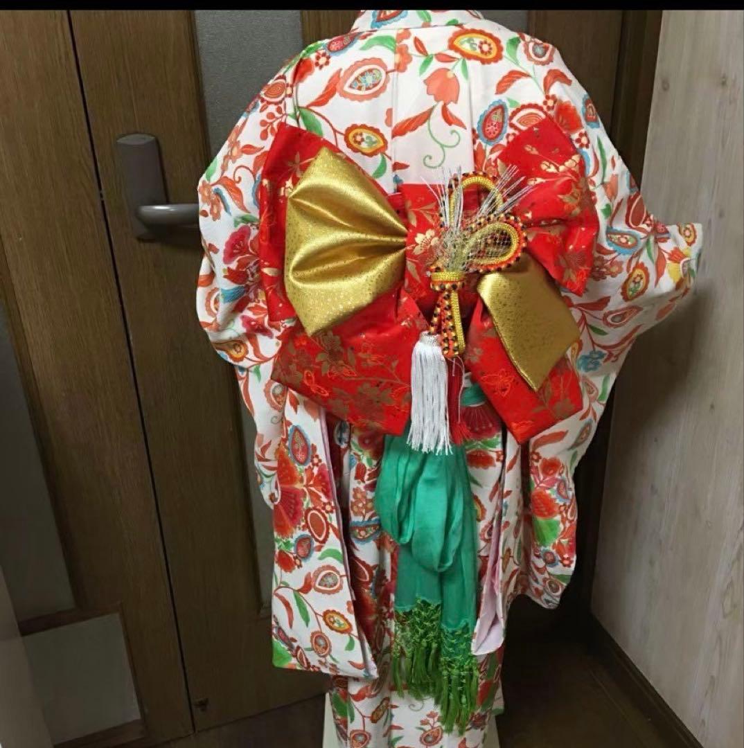 七五三　女の子　作り帯