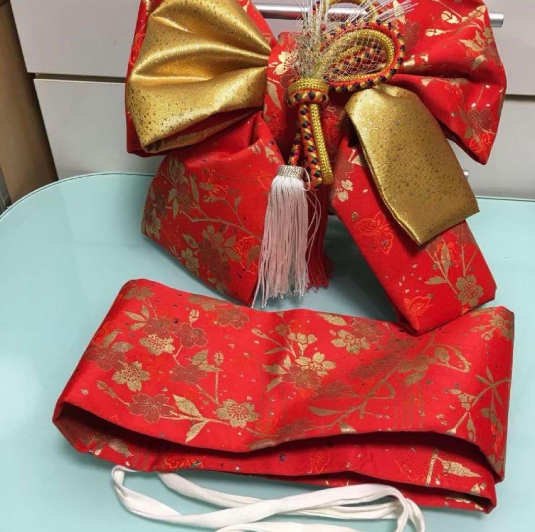 七五三　女の子　作り帯