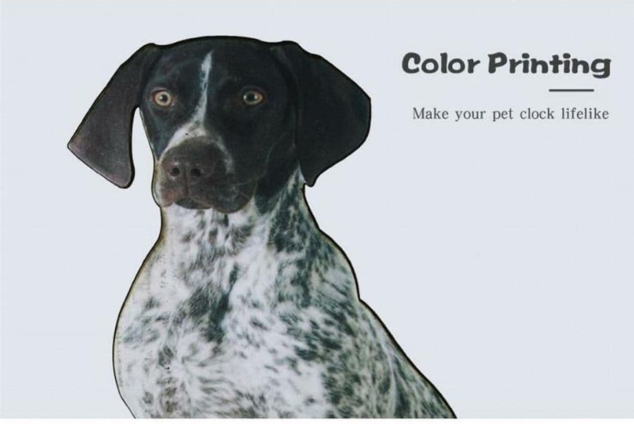 【リアル】壁掛け ペット時計 ジャーマンショートヘアードポインターインテリア