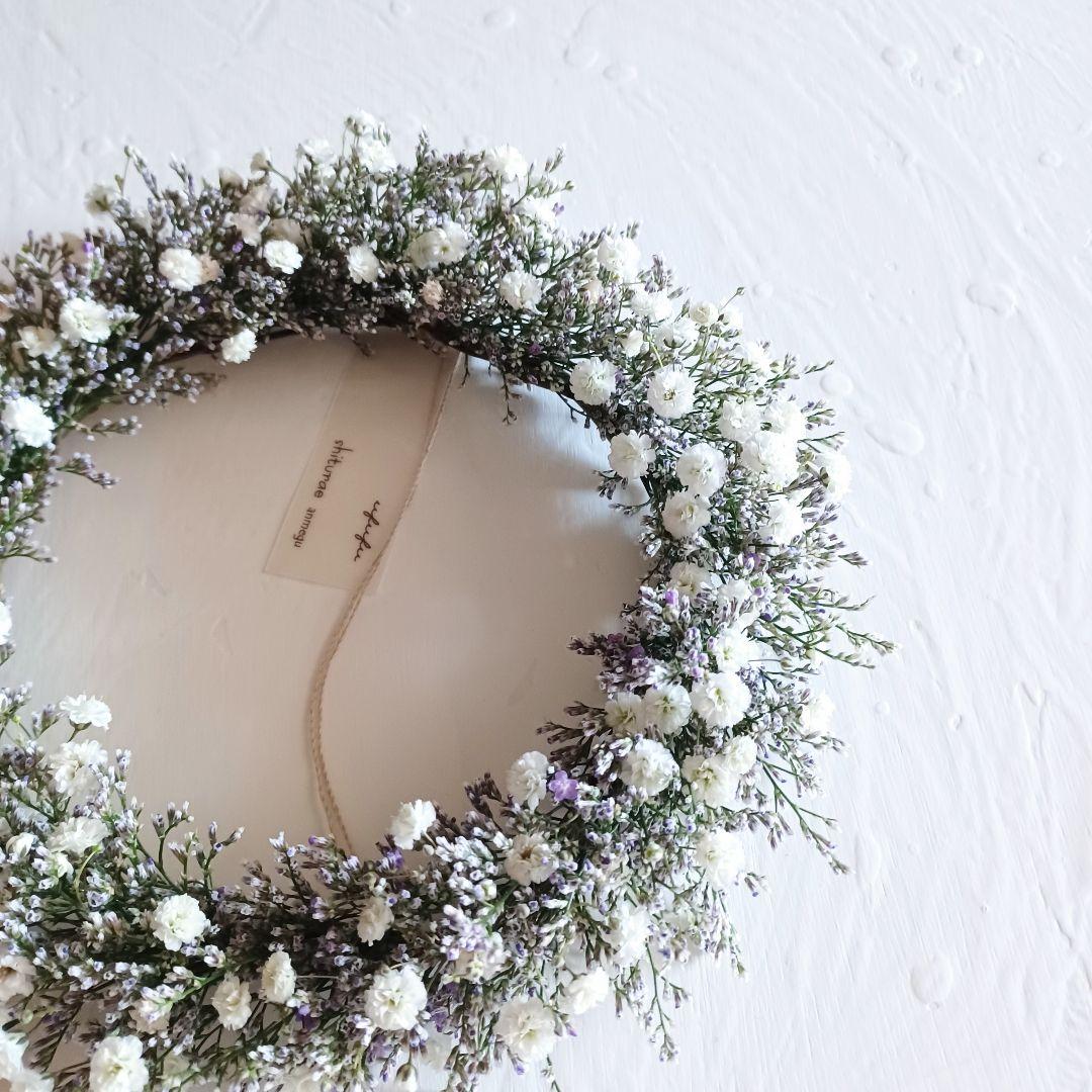 【魔女の棲む森 ～champetre shabby～】ドライフラワー リース 春